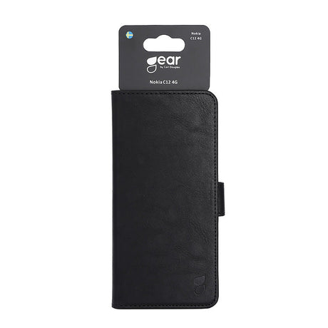 Gear Nokia C12 Etui 3 Kortholder Sort
