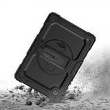 Armor-X Samsung Galaxy Tab A9 Plus Etui Regntæt Robust Cover Håndstrop Støttefod Sort