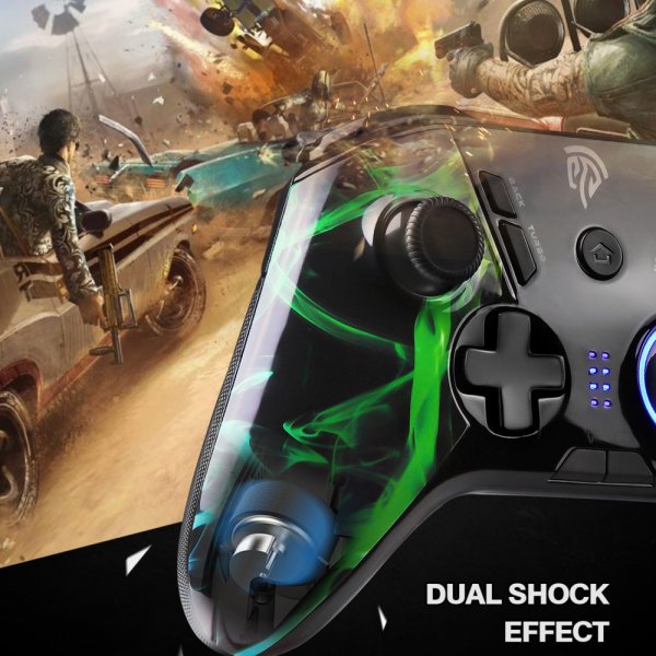 EasySMX Arion 9110 Trådløs Gamecontroller med programmerbare knapper - Farverig