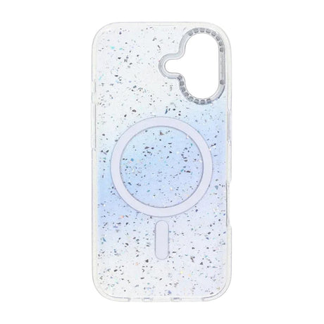 iPhone 17 Cover Glitter Diamond MagSafe Blå