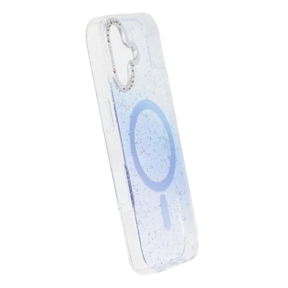 iPhone 17 Cover Glitter Diamond MagSafe Blå