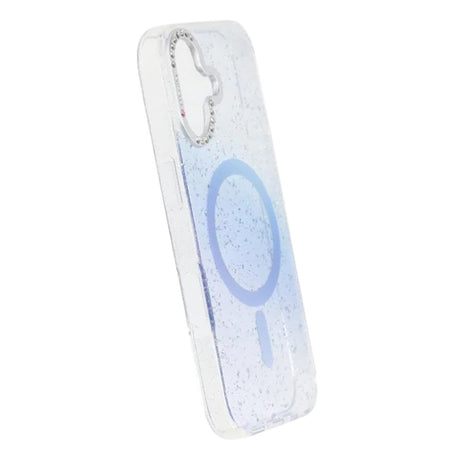 iPhone 17 Cover Glitter Diamond MagSafe Blå