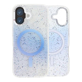 iPhone 17 Cover Glitter Diamond MagSafe Blå