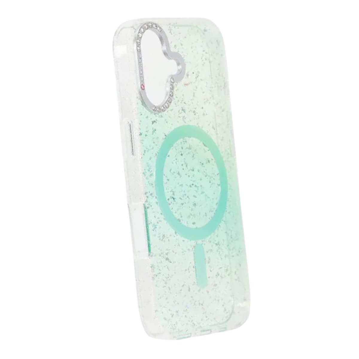 iPhone 17 Cover Glitter Diamond MagSafe Grøn