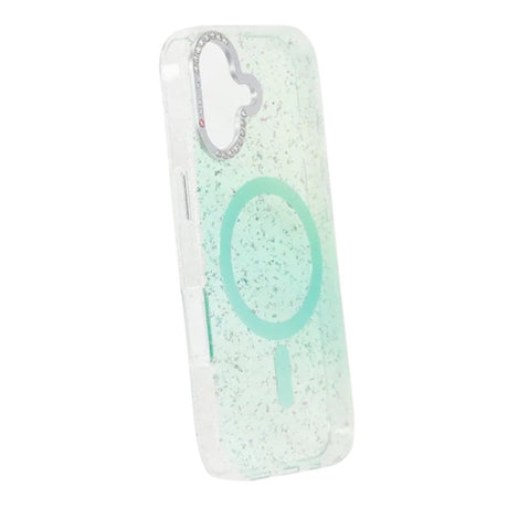 iPhone 17 Cover Glitter Diamond MagSafe Grøn