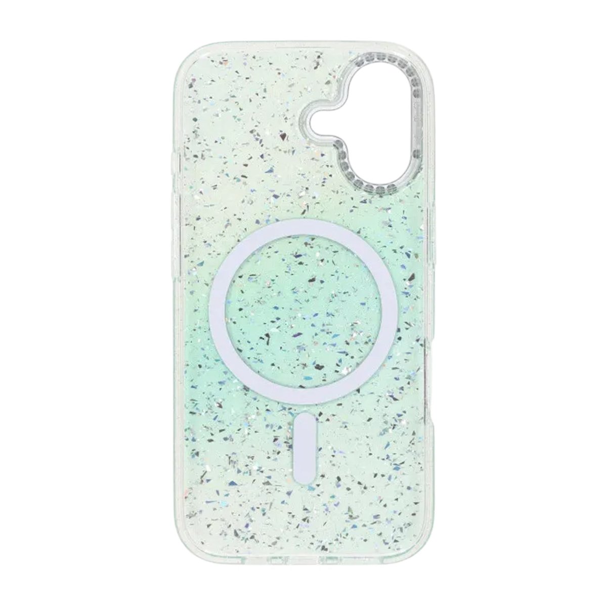 iPhone 17 Cover Glitter Diamond MagSafe Grøn