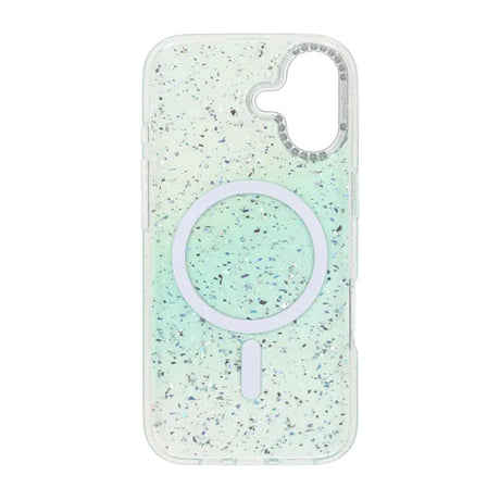 iPhone 17 Cover Glitter Diamond MagSafe Grøn