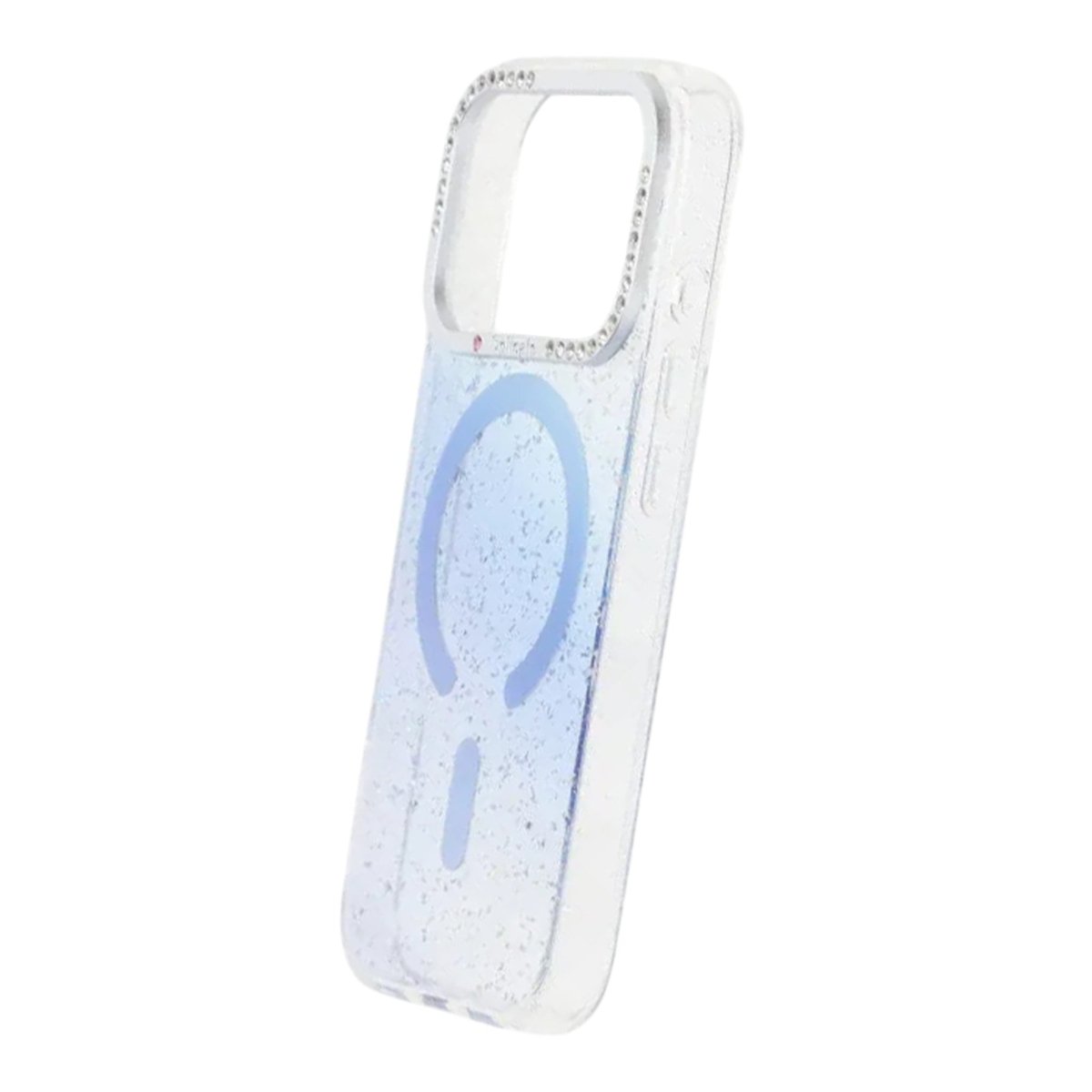 iPhone 17 Pro Cover Glitter Diamond MagSafe Blå