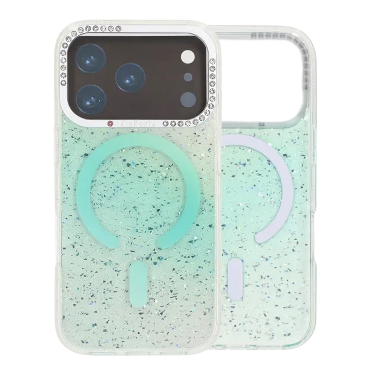 iPhone 17 Pro Cover Glitter Diamond MagSafe Grøn