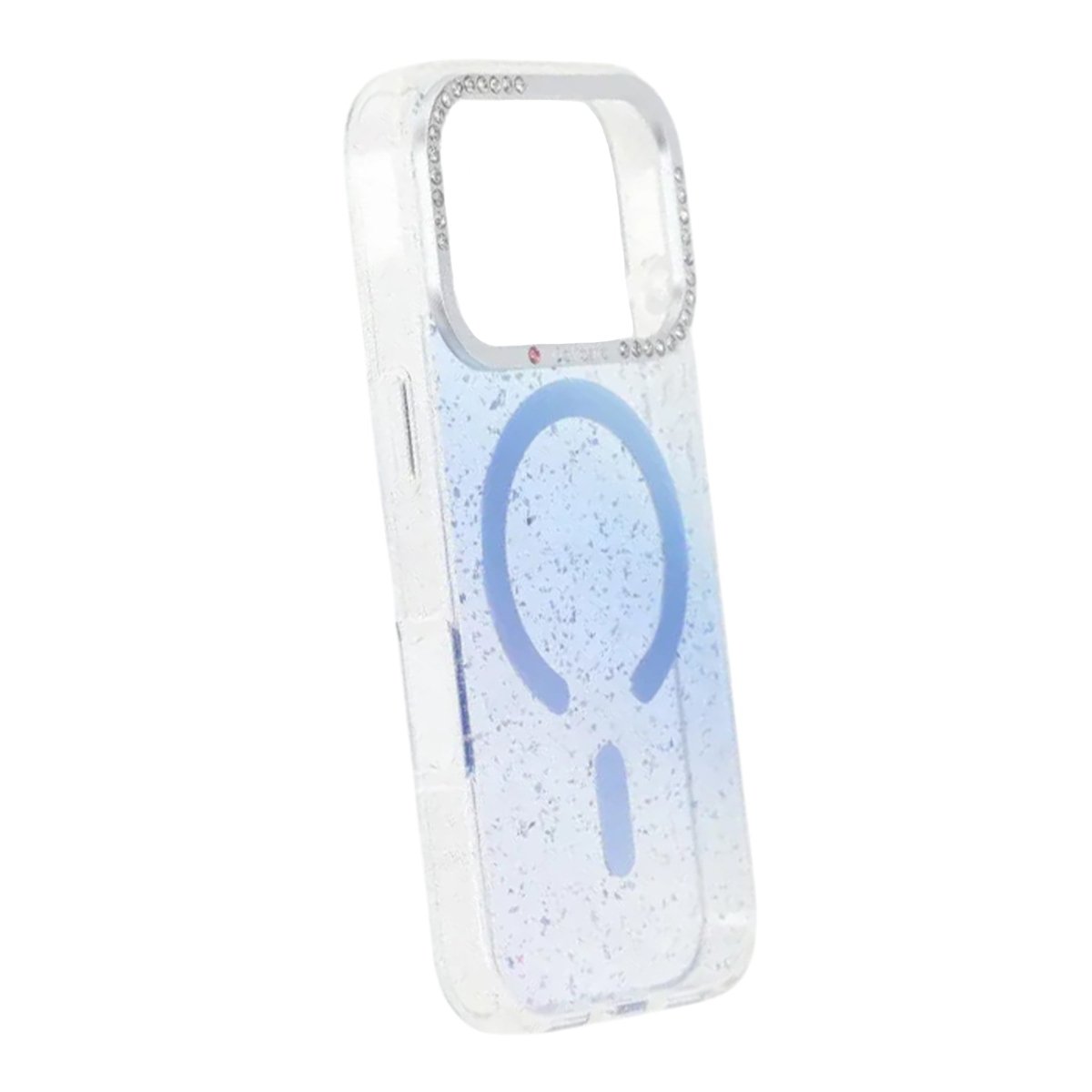 iPhone 17 Pro Max Cover Glitter Diamond MagSafe Blå