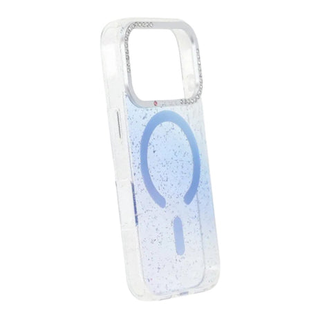 iPhone 17 Pro Max Cover Glitter Diamond MagSafe Blå