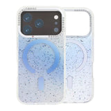 iPhone 17 Pro Max Cover Glitter Diamond MagSafe Blå