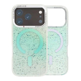 iPhone 17 Pro Max Cover Glitter Diamond MagSafe Grøn