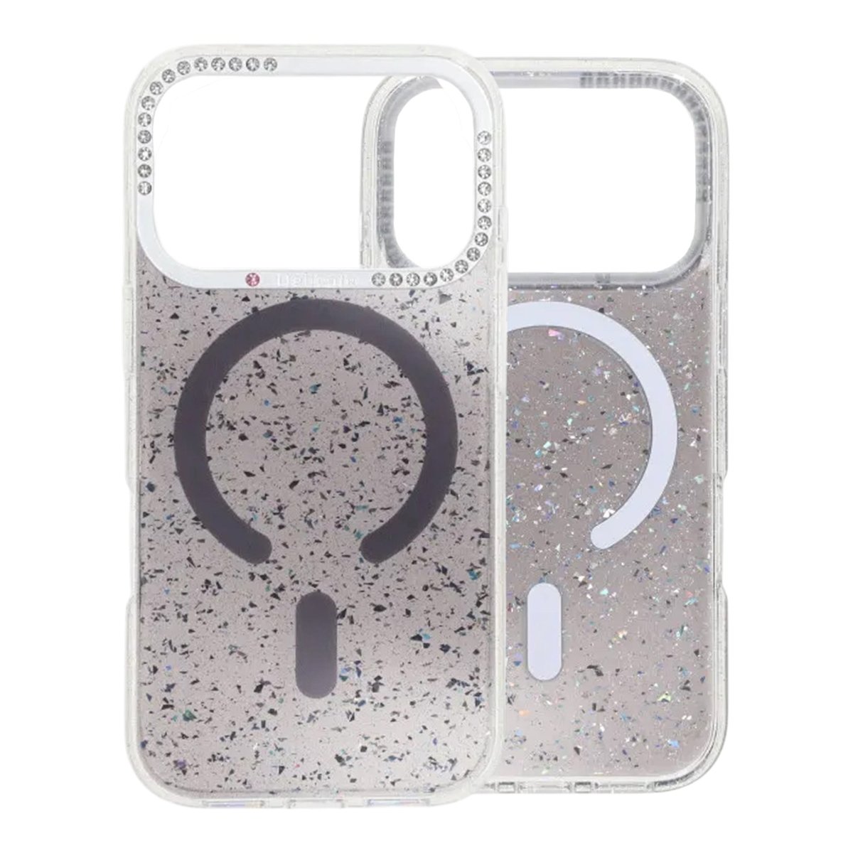 iPhone 17 Pro Max Cover Glitter Diamond MagSafe Sort