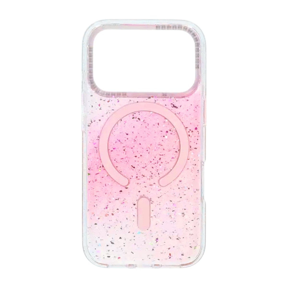 iPhone 17 Pro Cover Glitter Diamond MagSafe Lyserød
