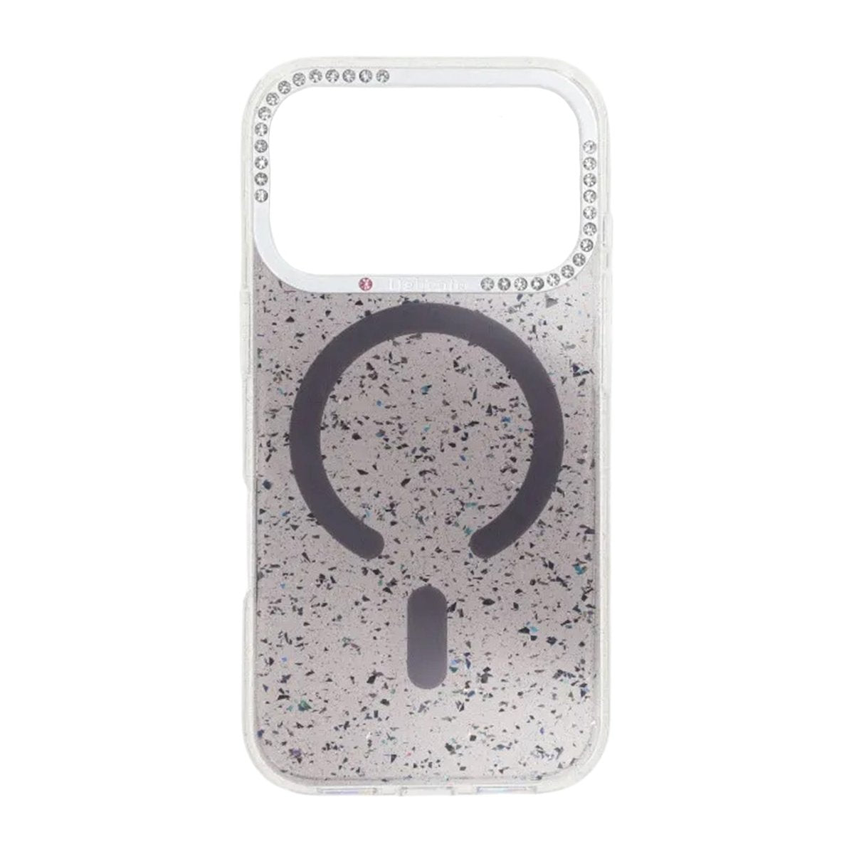 iPhone 17 Pro Cover Glitter Diamond MagSafe Sort
