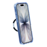 iPhone 17 Cover Glitter Stativ MagSafe Blå