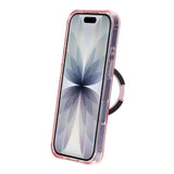iPhone 17 Cover Glitter Stativ MagSafe Lyserød