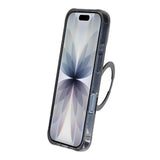 iPhone 17 Cover Glitter Stativ MagSafe Sort