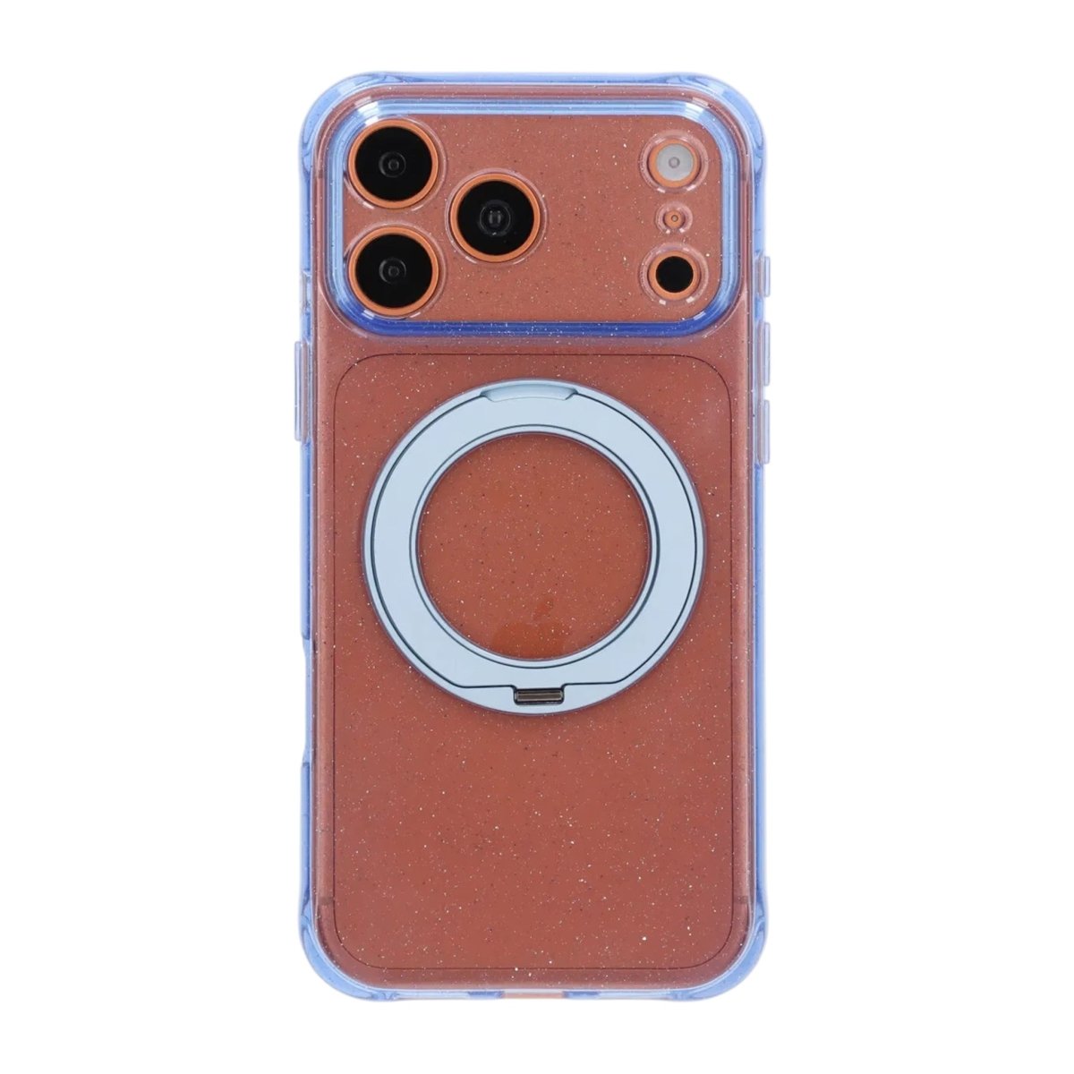 iPhone 17 Pro Max/iPhone 18 Pro Max Cover Glitter Stativ MagSafe Blå