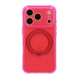 iPhone 17 Pro Max/iPhone 18 Pro Max Cover med glitter, stativ og MagSafe Rød