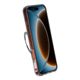 iPhone 17 Pro Max/iPhone 18 Pro Max Cover med glitter, stativ og MagSafe Sort
