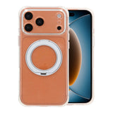 iPhone 17 Pro Max/iPhone 18 Pro Max Cover med glitter, stativ og MagSafe Hvid