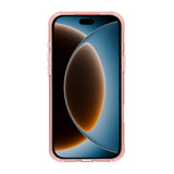 iPhone 17 Pro/iPhone 18 Pro Cover med glitter, stativ og MagSafe Lyserød