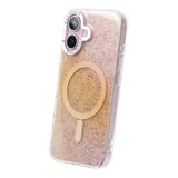 iPhone 16 Cover Glitter Diamond MagSafe Guld