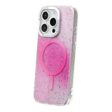 iPhone 16 Pro Max Cover Glitter Diamond MagSafe Lyserød
