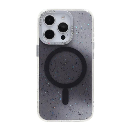 iPhone 16 Pro Max Cover Glitter Diamond MagSafe Sort