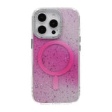iPhone 16 Pro Cover Glitter Diamond MagSafe Lyserød