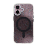 iPhone 16 Cover Glitter Diamond MagSafe Sort