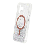 iPhone 17 Cover Glitter Stjerner MagSafe Orange