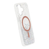 iPhone 17 Cover Glitter Stjerner MagSafe Orange