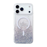iPhone 17 Pro Cover Glitter Stjerner MagSafe Lilla