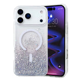 iPhone 17 Pro Max Cover Glitter Stjerner MagSafe Lilla