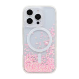 iPhone 16 Pro Max Cover Diamond Quicksand MagSafe Lyserød
