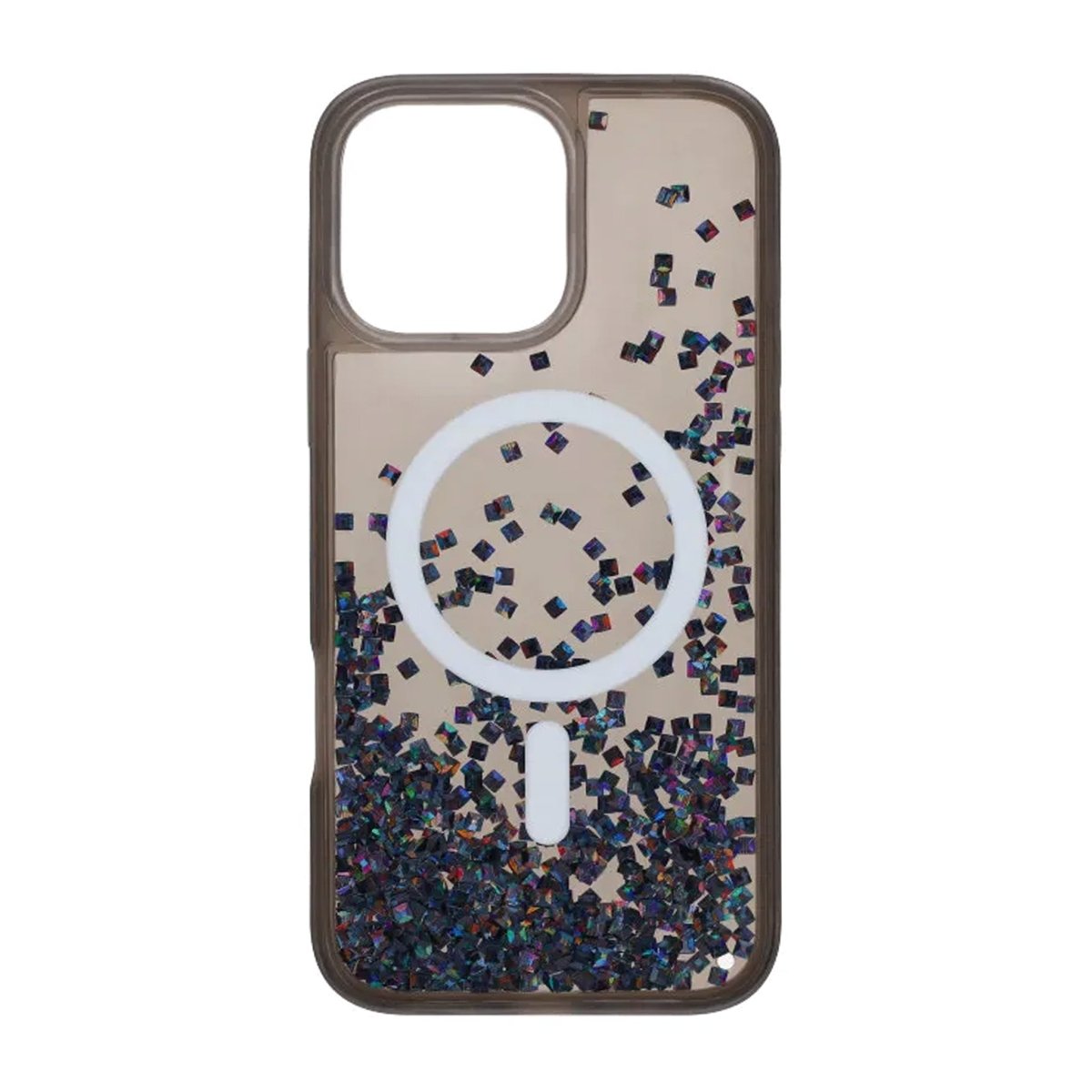 iPhone 16 Pro Max Cover Diamond Quicksand MagSafe Sort