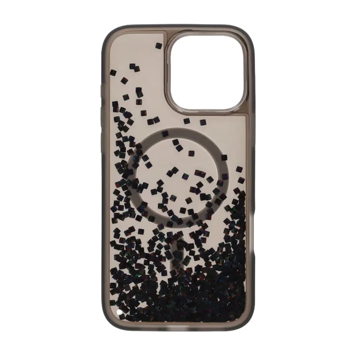 iPhone 16 Pro Cover Diamond Quicksand MagSafe Sort