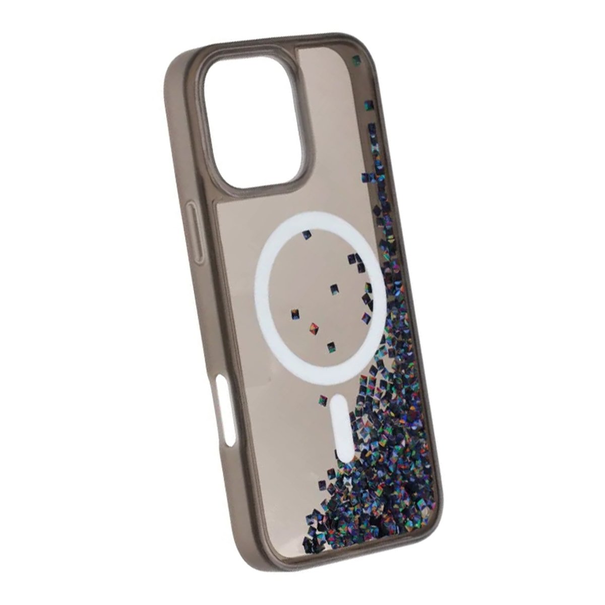 iPhone 16 Pro Cover Diamond Quicksand MagSafe Sort