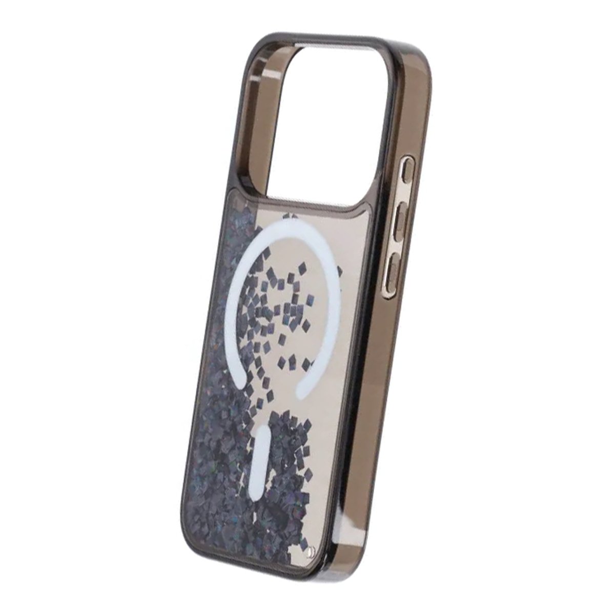 iPhone 17 Pro Max Cover Diamond Quicksand MagSafe Sort