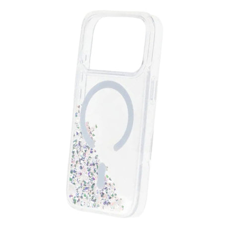 iPhone 17 Pro Max Cover Diamond Quicksand MagSafe Hvid