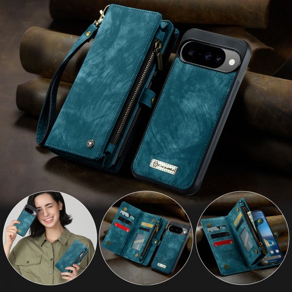 CaseMe Google Pixel 10/Pixel 10 Pro Cover 008 Series Aftageligt Cover Blå