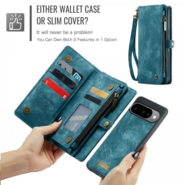CaseMe Google Pixel 10/Pixel 10 Pro Cover 008 Series Aftageligt Cover Blå