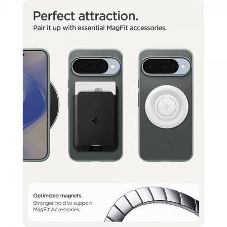 Spigen Google Pixel 10/Pixel 10 Pro Cover Thin Fit MagFit Sage Green