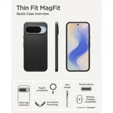 Spigen Google Pixel 10/Pixel 10 Pro Cover Thin Fit MagFit Sort