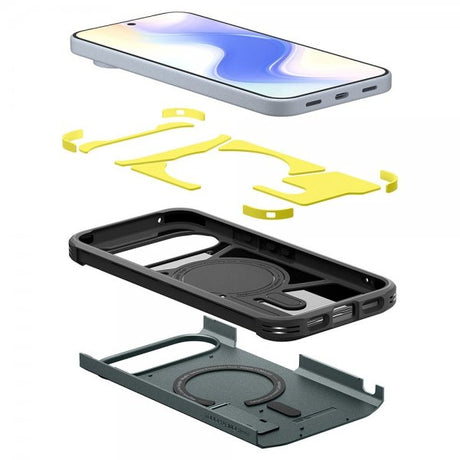 Spigen Google Pixel 10/Pixel 10 Pro Cover Tough Armor MagFit Abyss Green