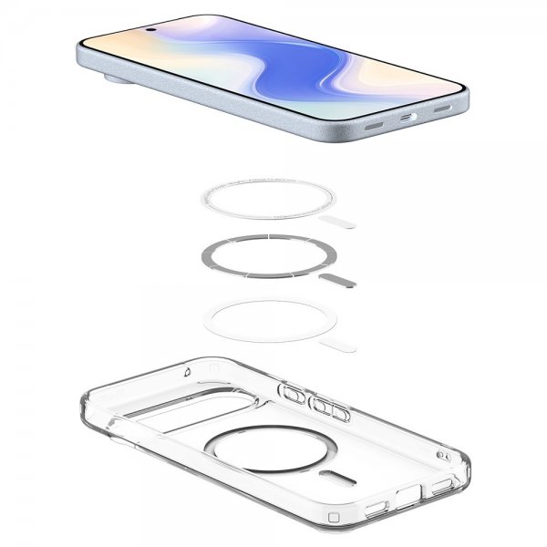Spigen Google Pixel 10/Pixel 10 Pro Cover Ultra Hybrid MagFit Clear White