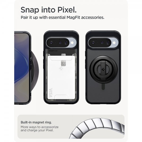 Spigen Google Pixel 10/Pixel 10 Pro Cover Ultra Hybrid MagFit Frost Black
